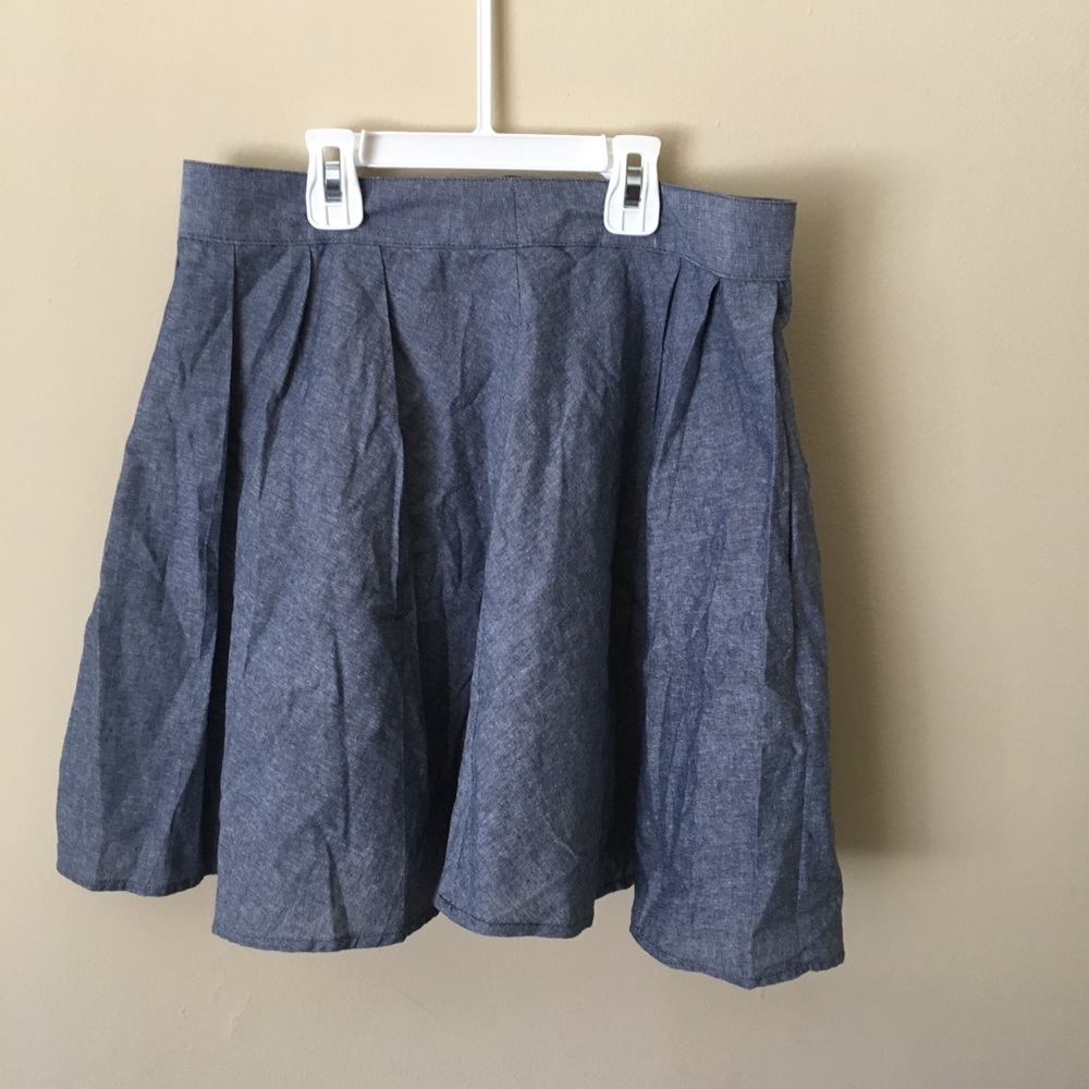 Grey Skater Skirt